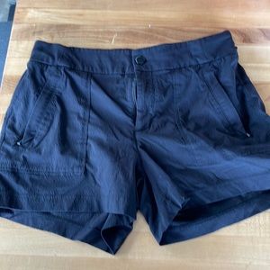 Black Athleta hiking shorts